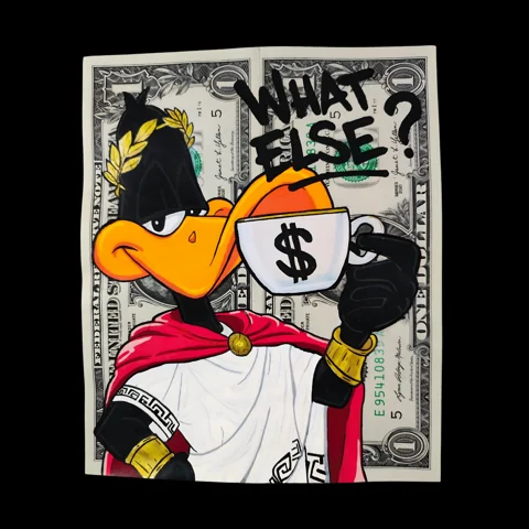 COFFEE EMPIRE — œuvre peinte sur billets par TOONS RENAISSANCE